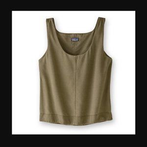 Patagonia ReCircle Palmetto Olive Green Tank Top